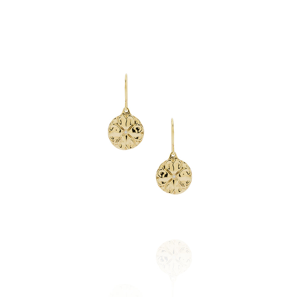 GOLD DOGWOOD EARRINGS