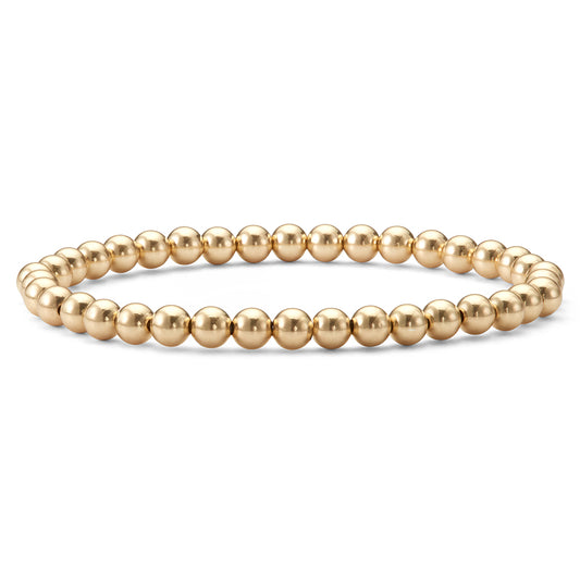 JOY STACK LARGE GOLD BEAD BRACELET