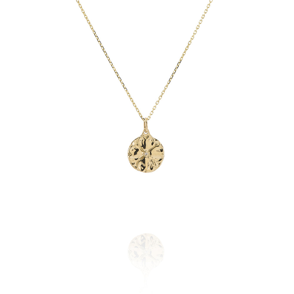 SMALL GOLD DOGWOOD NECKLACE