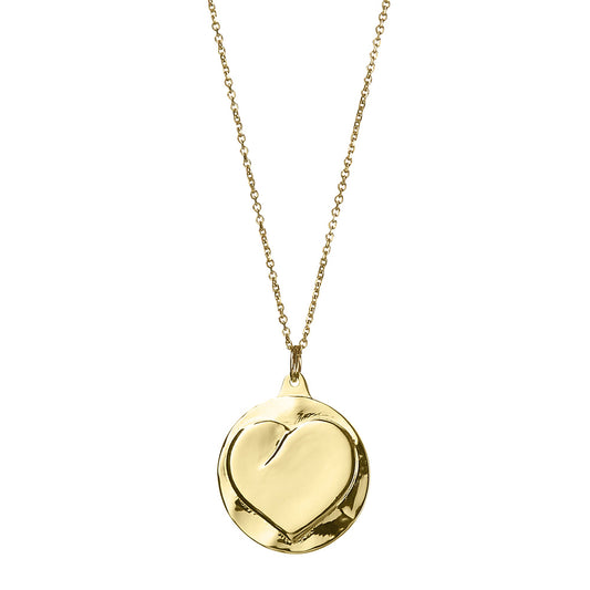 LARGE GOLD HEART NECKLACE